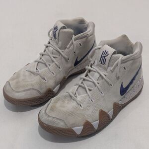 Nike Kyrie 4 Basketball Shoes Light Bone Blue GS Youth Size 7Y